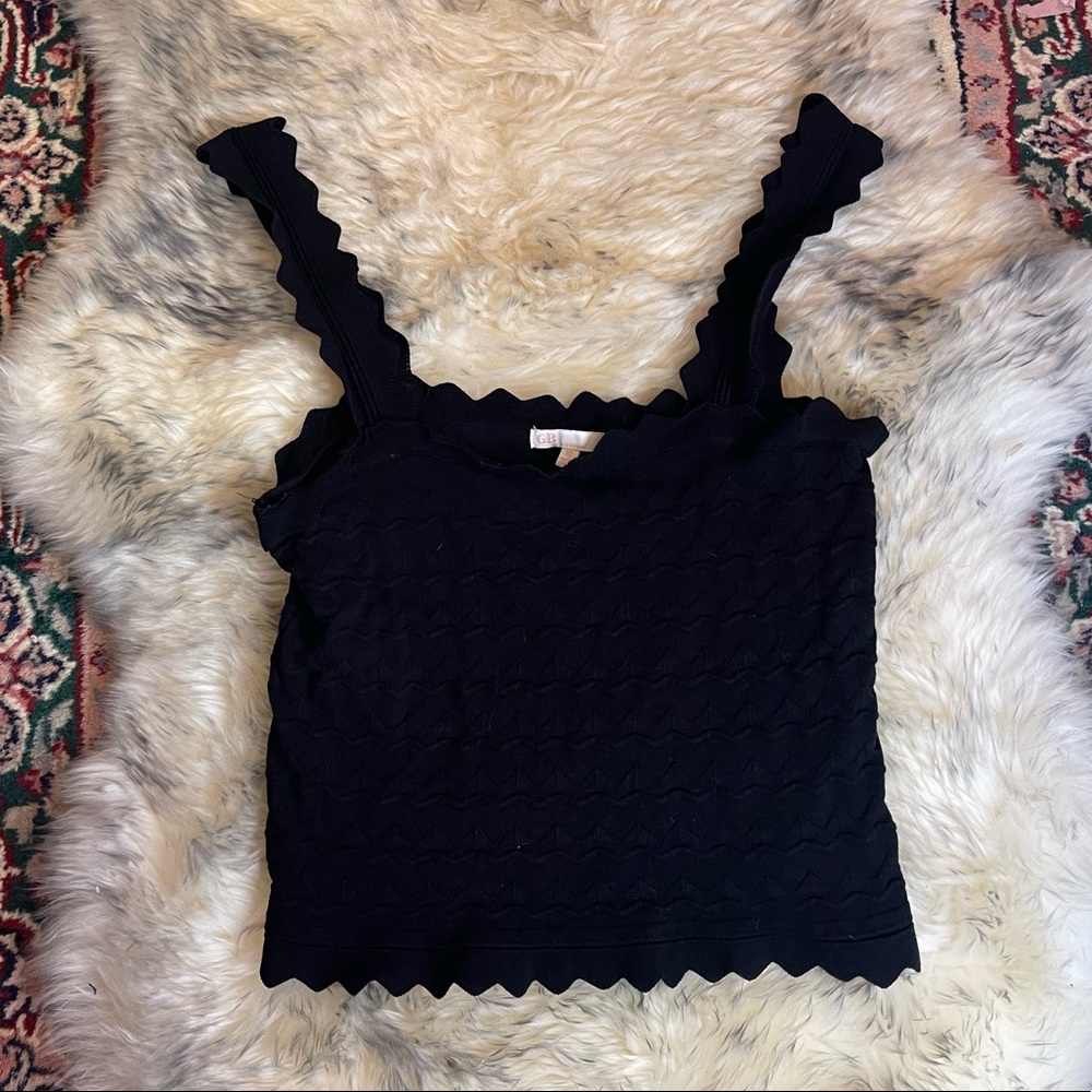 Giani Bini GB Women's Black Geometric Tank Top Size XL